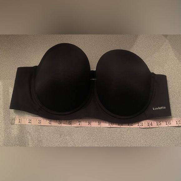 Luvlette Black Strapless Bra Size C40 - Picture 9 of 13
